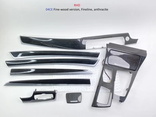 ✅✅✅BMW F10 F11 FINELINE ANTHRACITE FINE WOOD TRIM STRIPS SET 9192945 91 FS
