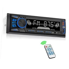 Car Radio Bluetooth Single DIN Car Stereo Audio, Car Audio with Handsfree and 