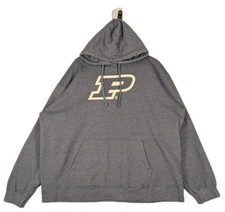 Port Company Mens 2XL Gray Purdue Boilermakers Hoodie Pullover College NCAA