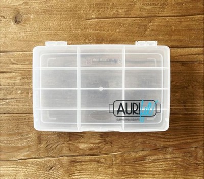 Aurifil Aufbewahrungsbox fasst 12 große Spulen 1.422 Yards oder 1300m.  Made in Milan