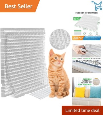 12 Pack Cat Spike Mat 16x13 Inch Anti-Counter Deterrent Outdoor Indoor