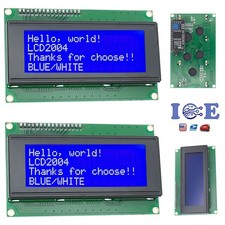 2pcs LCD 2004 Blue Serial IIC I2C TWI 20x4 LCD2004 Module Display Screen Arduino