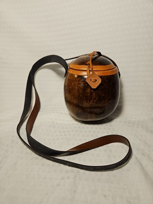 #ad Handmade Coconut Crossbody Shoulder Purse Made Using A Coconut.6quot; High 4.5quot; Wide $23.50