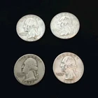 US 90% Silver Washington Quarters 1937 1957 1958 1962 Lot of 4 Coins