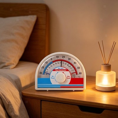 Robustes Innenthermometer mit manueller Rückstellung für Zuhause, Hotellobby