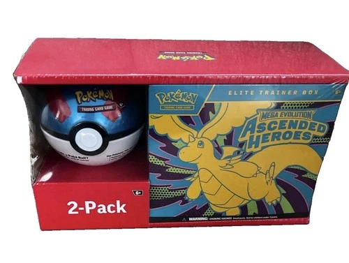 🔥Pokémon Mega Evolution Ascended Heroes Elite Trainer Box & Poké Ball Sams Club - product listing photo