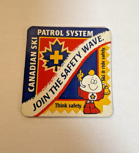 Canadian Ski Patrol System Safety Wave Mascot Fridge Magnet