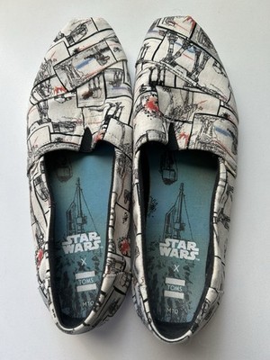 Toms Lot- TOMS x Star Wars Men's 10 Alpargata Shoes AT-AT Walker & Black Sz  10 