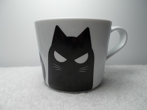 Ikea Halloween White & Black Cat Porcelain Coffee Tea Cup Mug 12 Oz New - Picture 2 of 7