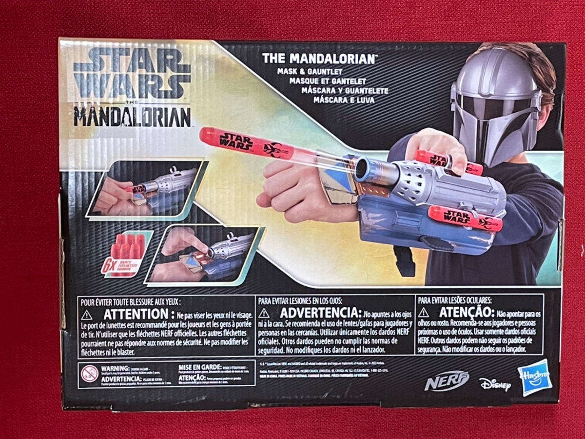 NERF Star Wars The Mandalorian Rocket Gauntlet Dart Launching Toy