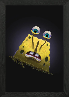 Spooky Snail Spongebob gerahmtes Wandbild Poster Leinwanddruck Bild