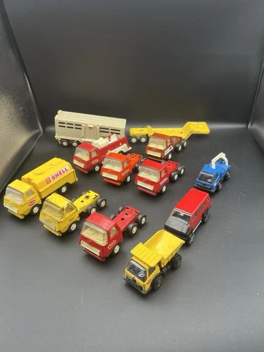 Vintage Tonka Truck Lot of 12 | Shell Tanker Dump Fire Semi Farm