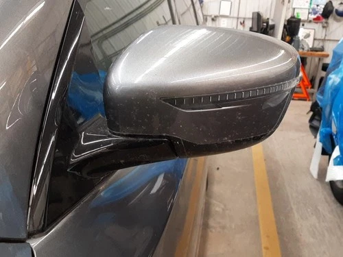 OEM Side View Door Mirror For Pathfinder Left Gry Blk Pwr Turn