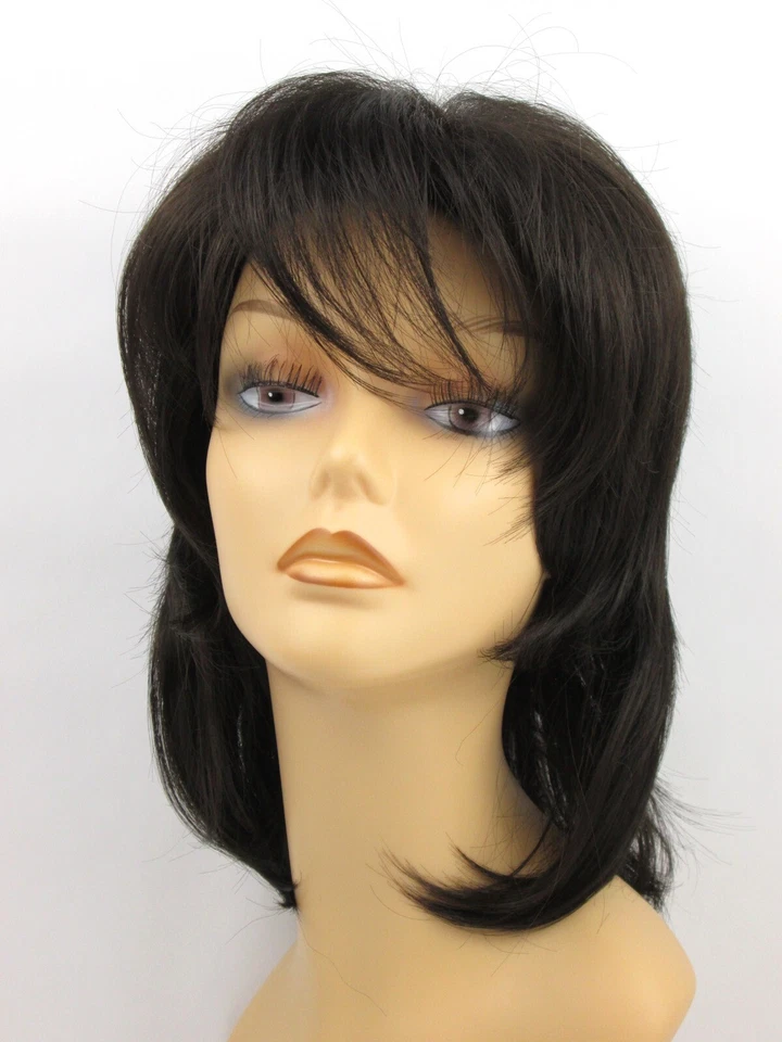 PELUCA ESTILO SALMONETE PELO LISO MUJER 70S 80S CON CAPAS LARGAS Y CORTAS COLEEN Foto 4 de 4