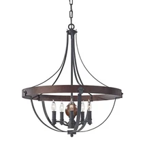 FEISS F2794/5AF/CBA  5 LIGHT SINGLE TIER CHANDELIER