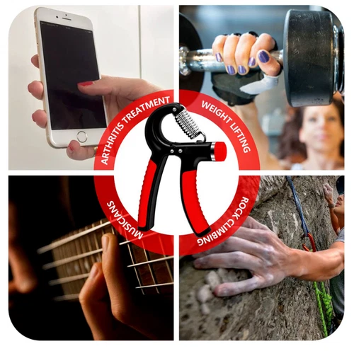 Hand Grip Strength Power Trainer Gripper Strengthener Adjustable Gym Exerciser - Picture 9 of 13