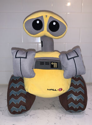 Disney Store Exclusive 14'' Wall-E Yellow Plush Robot EUC Tush Tag Cut Off