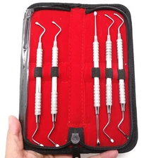 Hemingway Lucas Bone Curettes Spoon Dental Surgical Periodontal Instruments Kit