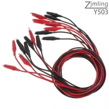 8Pcs Alligator Clips Electrical Test Leads Set Jumper Wires with Copper Clips