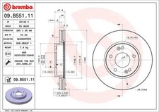 BREMBO 2x Bremsscheibe vorne Ø280 mm Innenbelüftet für Hyundai Sonata VI YF 2.4