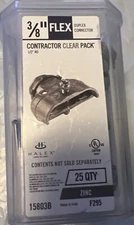 Halex 15803B BOX (25) Flexible And Box Duplex Connector, 3/8" EMT 6104129 New