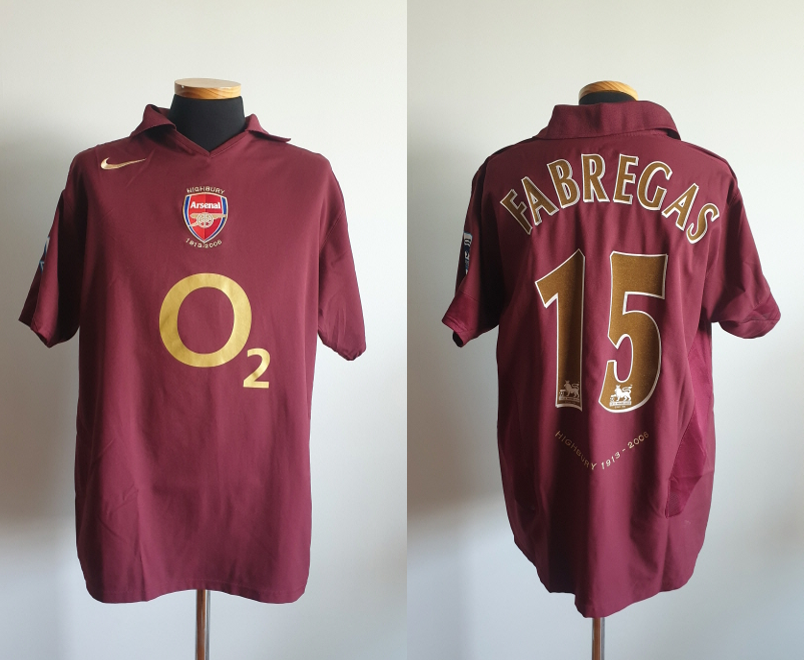 M) ARSENAL HIGHBURY SHIRT JERSEY FABREGAS BARCELONA SPAIN CHELSEA