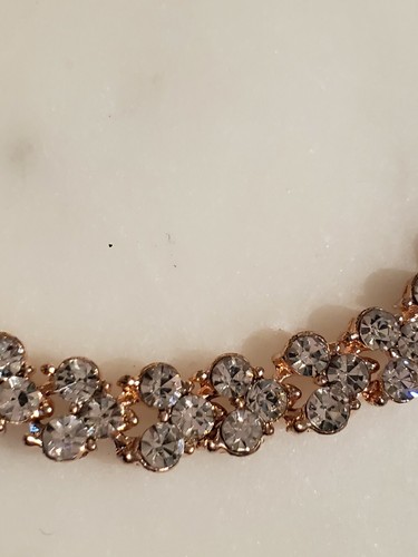 "Pulsera de tenis de estrás tono rosa gopd 6 3/4" - Imagen 4 de 7