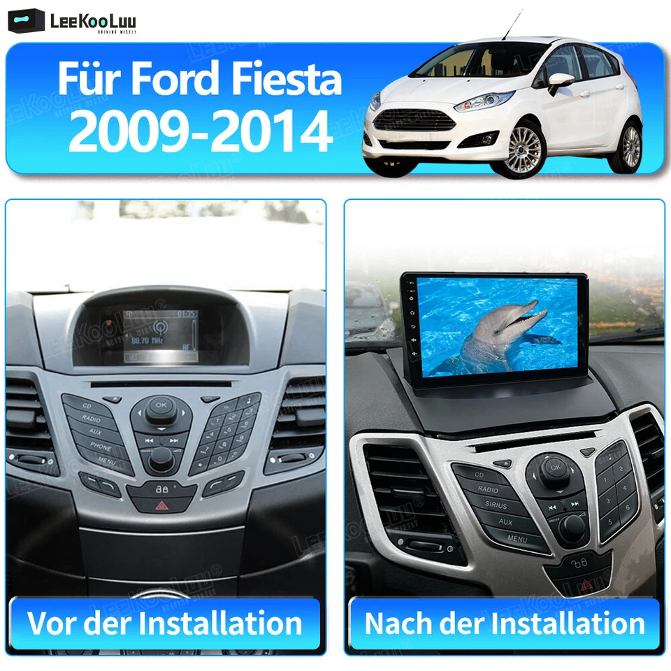 DAB+ 4G+64G Für Ford Fiesta 2008-2016 Android 15 Apple Carplay Autoradio GPS DSP - Bild 3 von 4