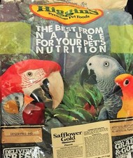 Higgins Safflower Gold Parrot 25lb almond seed nuts grey amazon cockatoo