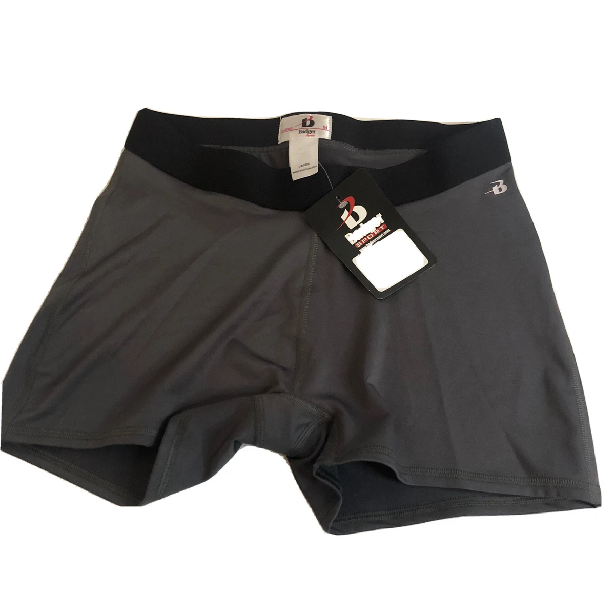 Badger Sport Compression shorts ladies medium gray.NWT bn