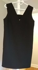 Forever 21 Black Stretch Knit Sleeveless Bodycon Sheath Dress Size XS, EUC