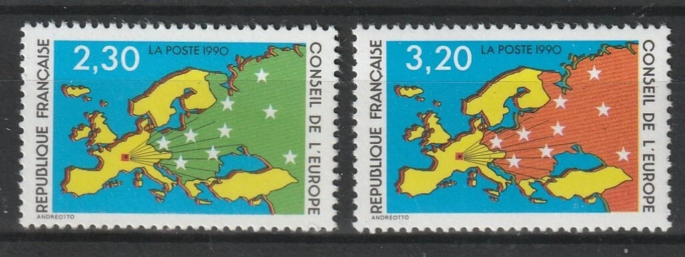 Timbres de France neufs Service N° 104 à 105 - Photo 1/1