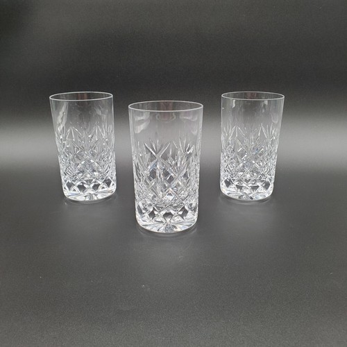 3 Signed Atlantis Crystal Clear Highball / Tumbler Glasses - Picture 2 of 8