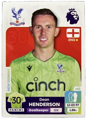 Panini Premier League 2024 228 DEAN HENDERSON Crystal