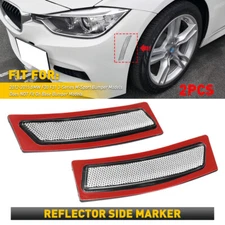 CLEAR Side Bumper Marker Light Reflector Lamp For 12-15 BMW F30 3 Series M-Sport