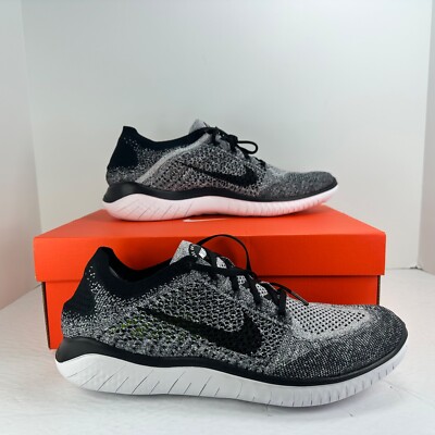 Nike Free Rn Flyknit 2018 Mens Running Shoes Black 942838-101