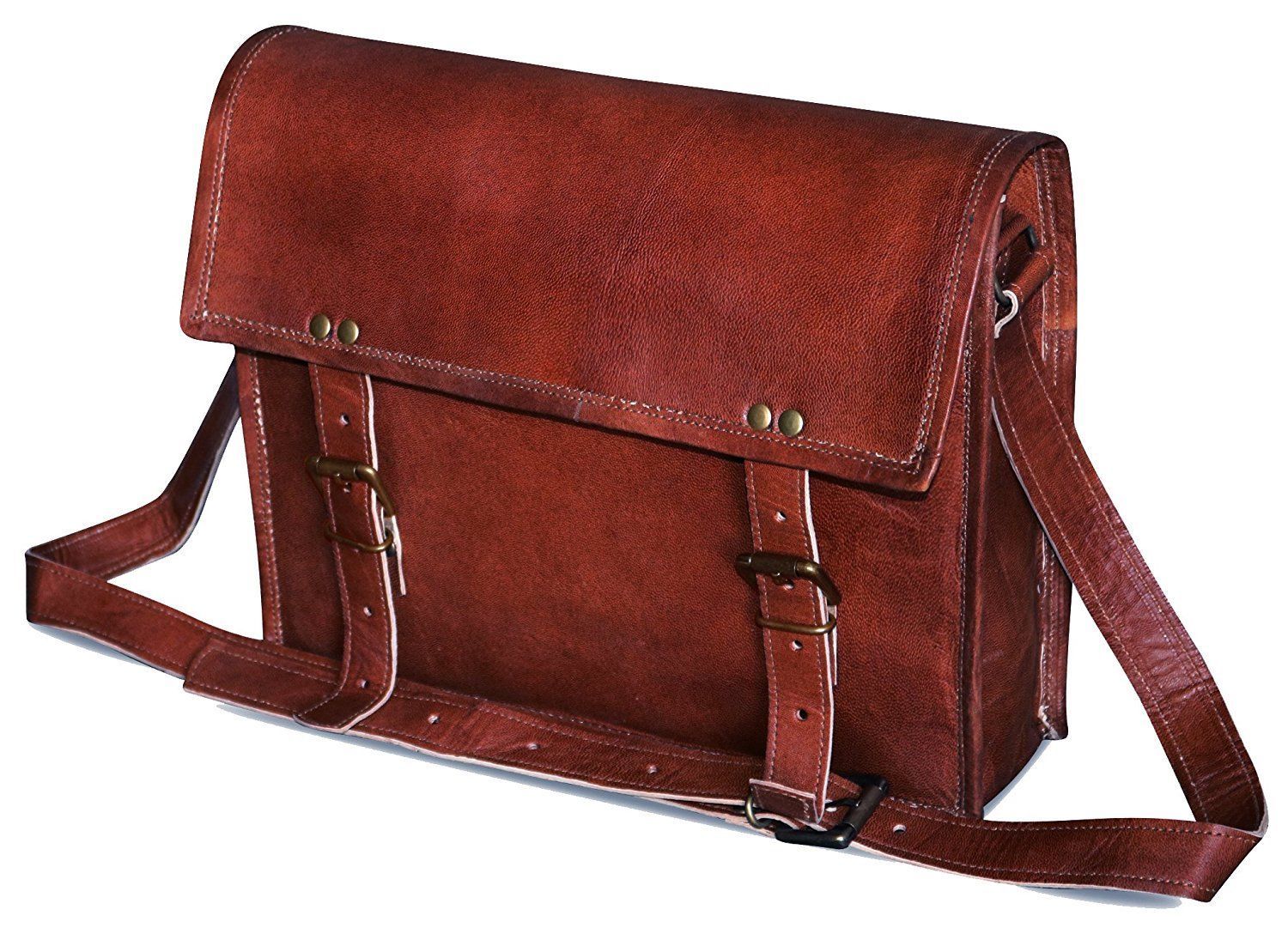 jaaldgenuineLeatherMessengerBagLaptopBriefcaseSatchelMens