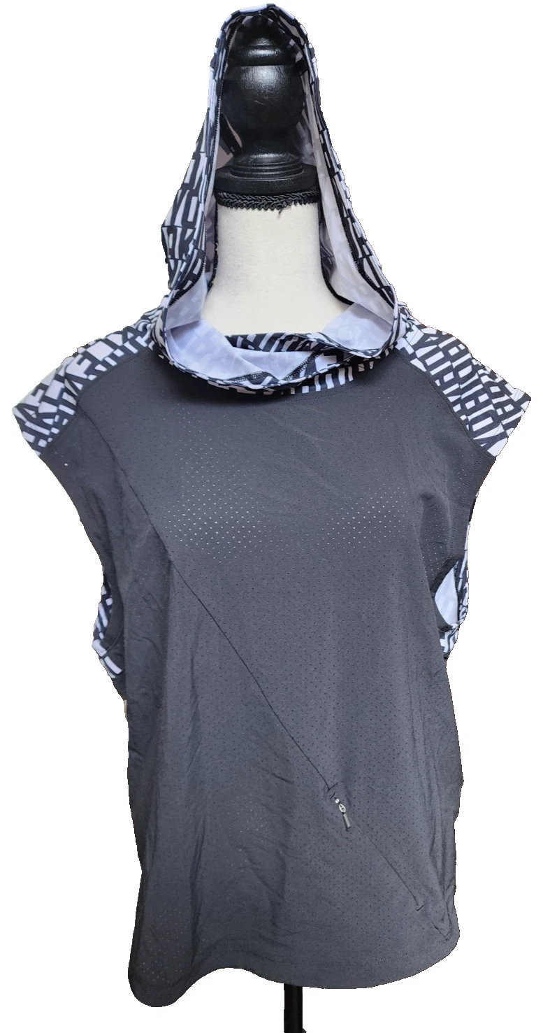 Oakley High Tides Sleeveless Hoodie Size S Petite Sporty Exercise