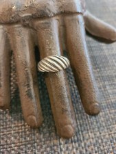 VINTAGE TAXCO STERLING SILVER MODERNIST DOME CIGAR RING SIZE 6 925