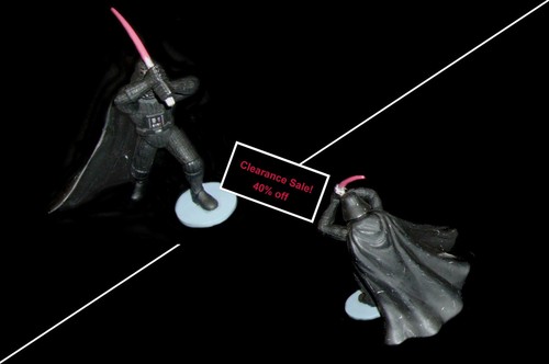 APPLAUSE Star Wars figures 3" Vader, Obi-Wan, Yoda, Luke, Han, Darth Vader, Yoda - Picture 15 of 18