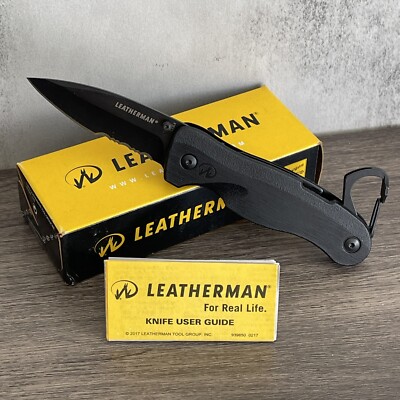 Leatherman Crater C33LX / C 33 LX Black Knife-Multitool; 420HC Stainless Steel