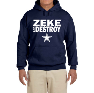 Dallas Cowboys Zeke Elliott ''Zeke and Destroy'' Hooded Sweatshirt