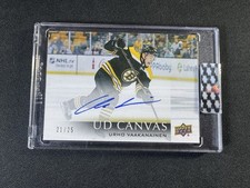 URHO VAAKANAINEN 2018-19 CLEAR CUT HOCKEY UD CANVAS AUTO ROOKIE /25 #CCR-UV