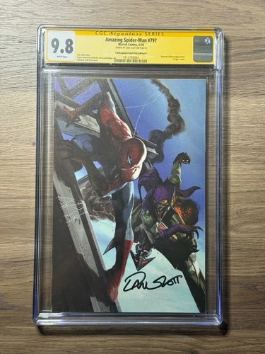 Amazing Spider-Man #797 Signed Dell Otto Virgin Green Goblin Variant CGC SS 9.8