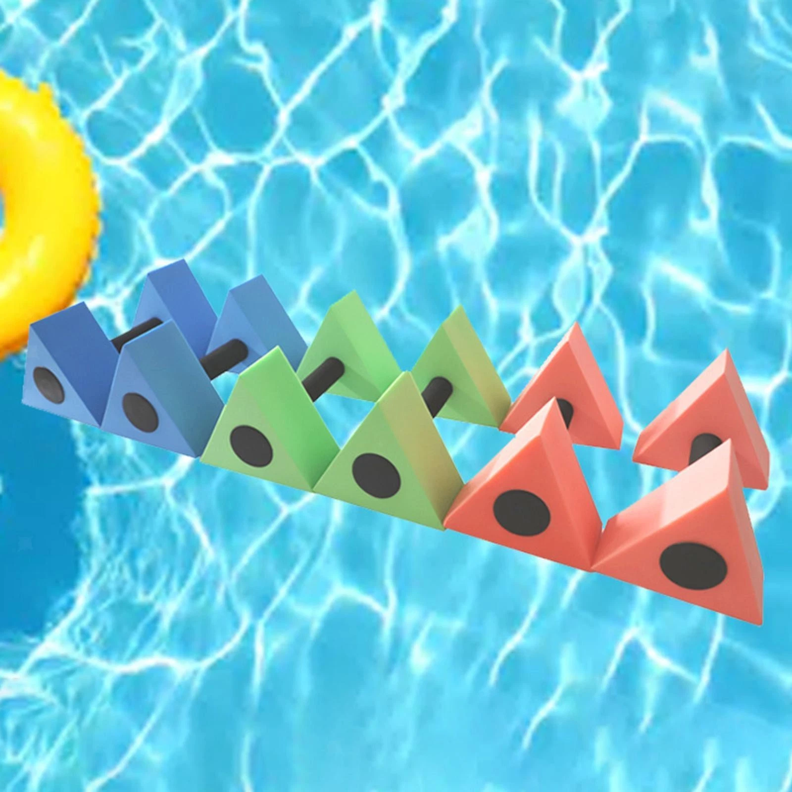 Triangular Aquatic Exercise Dumbbells Portable Water Aerobics Durable Adults