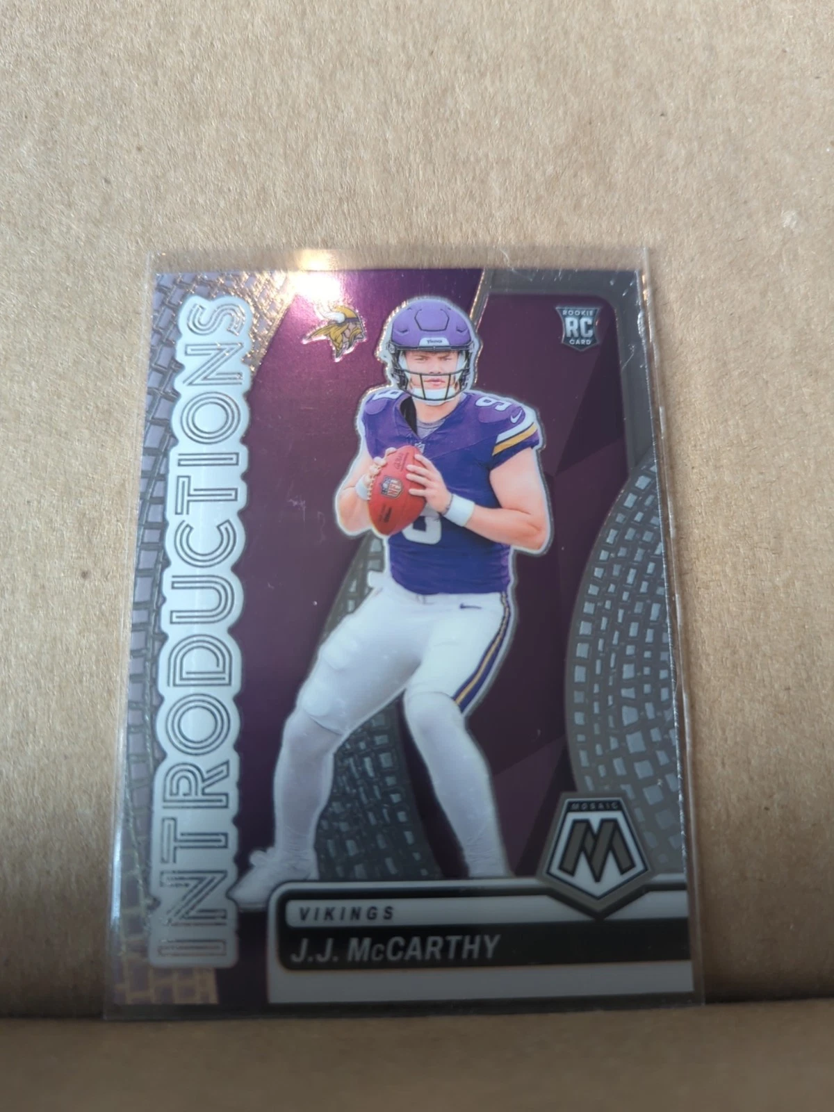 2024 Panini Mosaic - Introductions J.J. McCarthy #5 (RC)