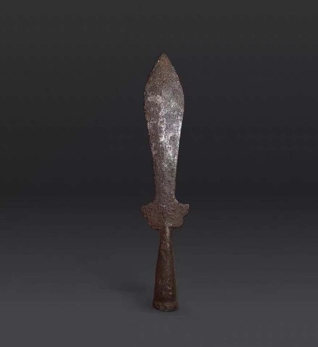 Real Rare Tibet 18th Century Old Antique Buddhist Iron Wisdom Sword