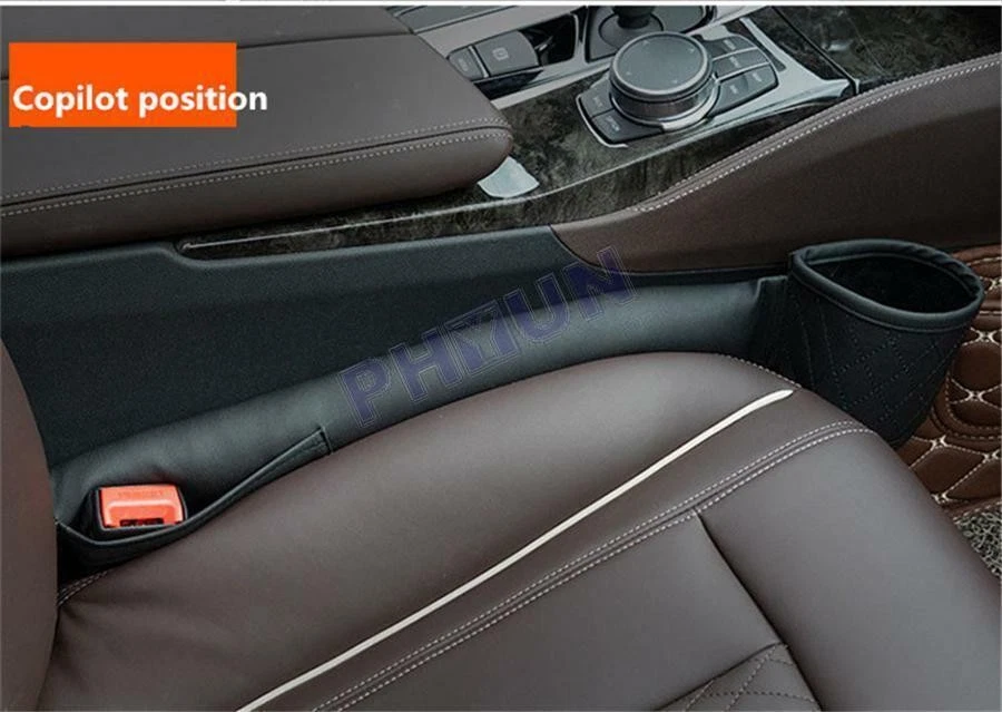 Car Seat Gap Filler Phone Cards Cup Bottle Holder Storage Organizers Right Side - image 3 of 4