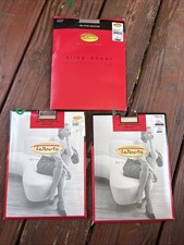 3 Talbots Silky Sheer Pantyhose Control Top Size B Nude  Seashell Sandaltoe NEW