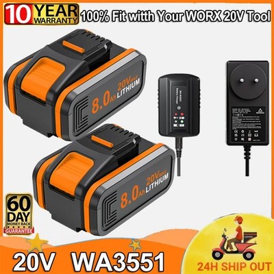 5,0A 7,0Ah 20V MAX Akku Für Worx Original Ersatzakku WA3553 WA3556 WA3551